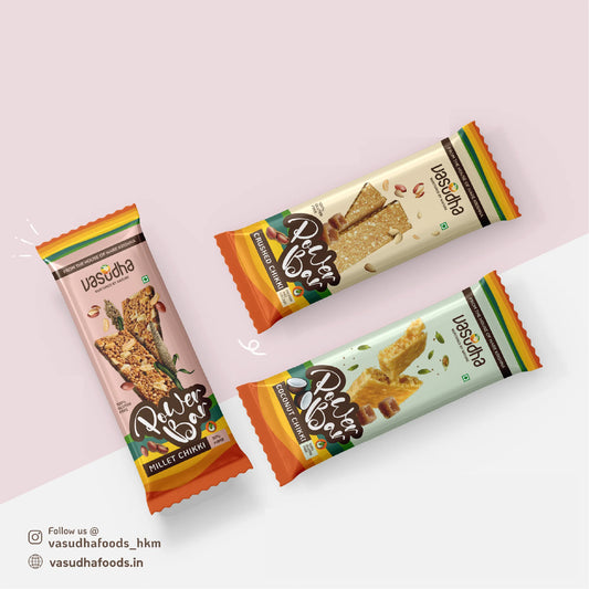 Multi Millet Power Bar Chikki 20grams ( 10 Pack)