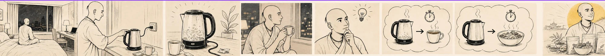 The kettle moment — from hot water to a real meal